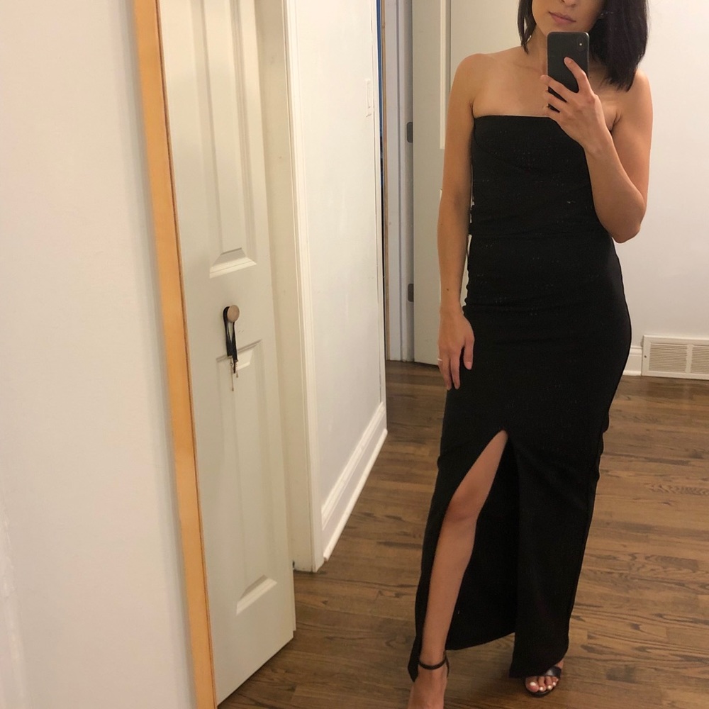 Lulu’s Long Black Dress - Size Extra Small